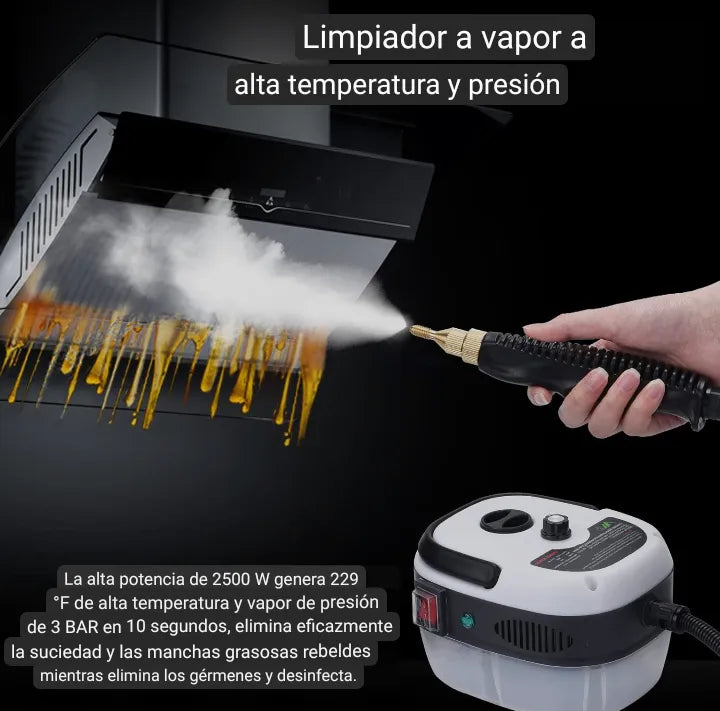 Limpiador de Vapor a Presión 2500w Portátil